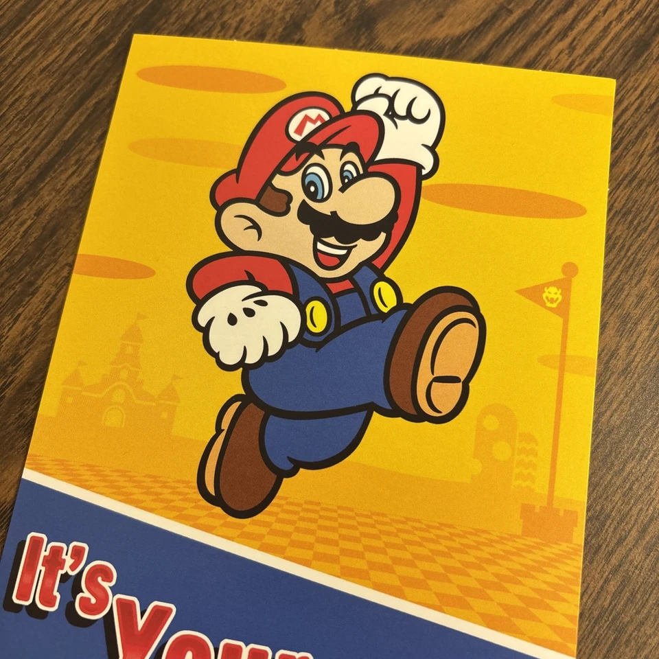 Birthday Super Mario Nintendo Son Nephew Etc 5”x7” Hallmark Marvel Greeting Card - Image 3 of 4
