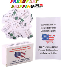 Bilingual US Citizenship Flash Cards 2025: 100 Civics Q A Study Set