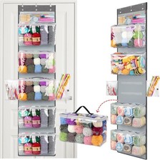 Hanging Yarn Storage Organizer Over The Door Storage w/Large Capacity Knitting