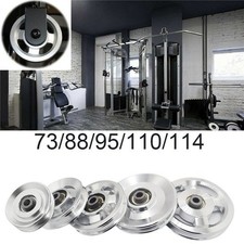 73/95/110/114mm Aluminum Bearing Pulley Wheel Gym Fitness Training Equipment NEW