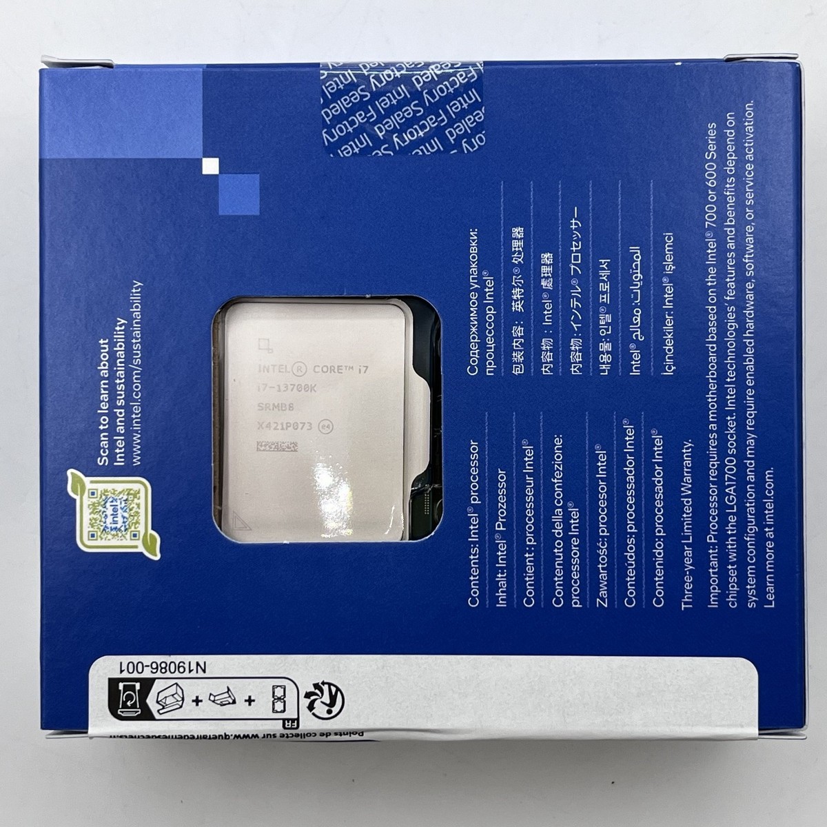 Intel Core i7-13700K Processor (5.4 GHz, 16 Cores, LGA 1700) Box