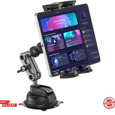 Heavy Duty Tablet Mount Car Dash Windshield Holder 4.7-12.9"