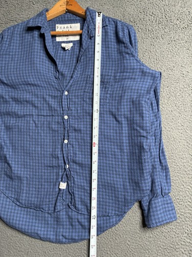 Frank & Eileen camicia donna blu taglia XS con bottoni manica lunga casual - Foto 9 di 14
