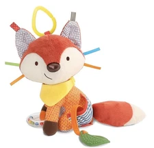 Skip Hop Bandana Buddies Fox Baby Activity Toy Multi Sensory Teether NWT