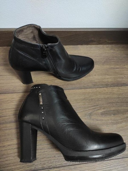 Women Nero Giardini Ankle Boots Black Leather 36