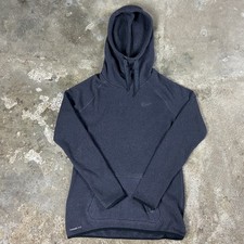 Nike Therma-FIT Hoodie Women s Size Large Gray Hypernatural Cowl Neck Pullover