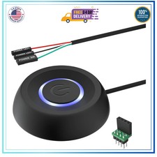 PC Power Button Desktop External Switch ON Off LED Extension for Motherboard