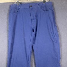 Peter Millar Crown Crafted Pants Performance Stretch Golf Blue Mens Size 35x30