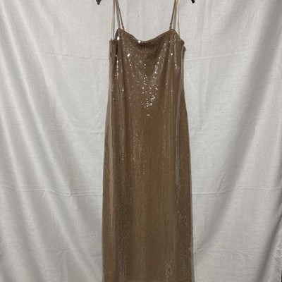 tan midi dress formal Tan Floral Midi Dress - All Dresses