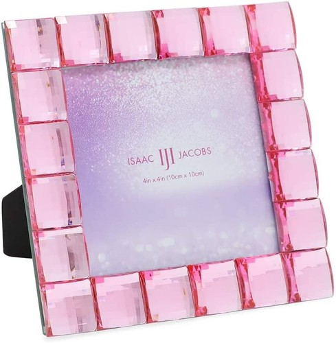 Isaac Jacobs Decorative Sparkling Light Blue Jewel Picture Frame, Photo... - Picture 22 of 37