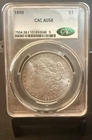 1890 cc morgan dollar CAC AU58