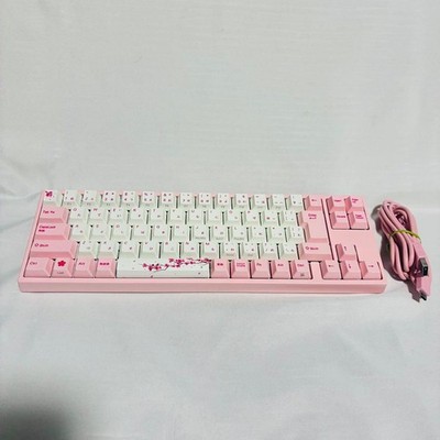 Varmilo Sakura 73 JP Red Switch Wired Compact Gaming Keyboard Used