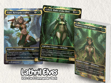 Lathril Elves Tribal Anime Waifu Proxy EDH Deck | 100 Cards + Tokens