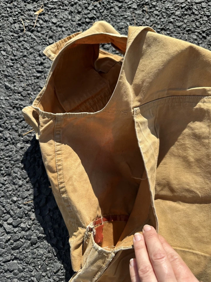 Vintage 1950s Ideal Hunting Vest Medium Game Pouch, Pockets - Distressed - Image 3 of 4