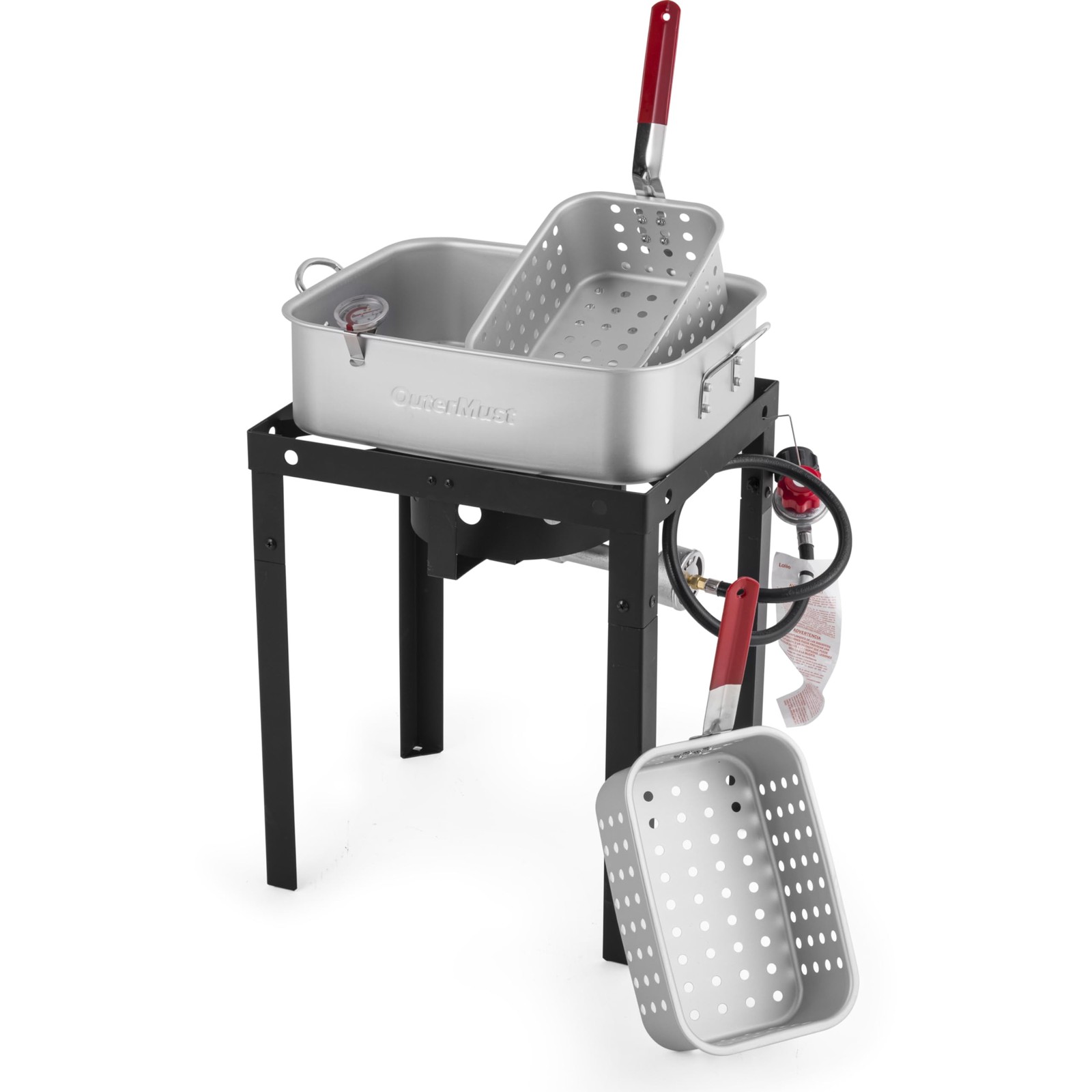 , 18 Qt. Outdoor Deep Fryer With Basket Ideal For Frying
