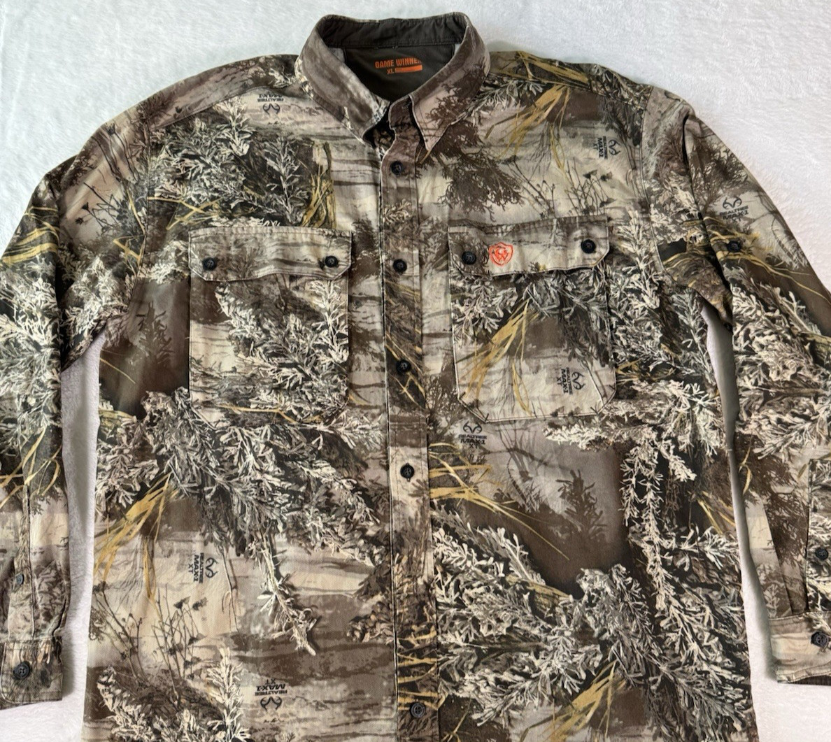 Game Winner RealTree Max camo mens Size XL button up longsleeve shirt