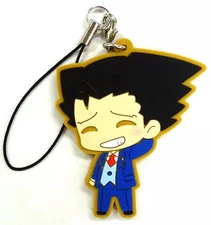 Strap (Character) [Secret] Naruhodo Ryuichi (closed both eyes) "Phoenix Wright