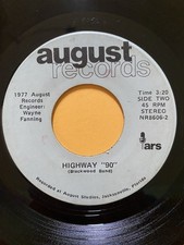 BLACKWOOD BAND HIGHWAY 90 LIGHTNING STRIKES ONCE EX 45 ORIG. AUGUST RECORDS￼