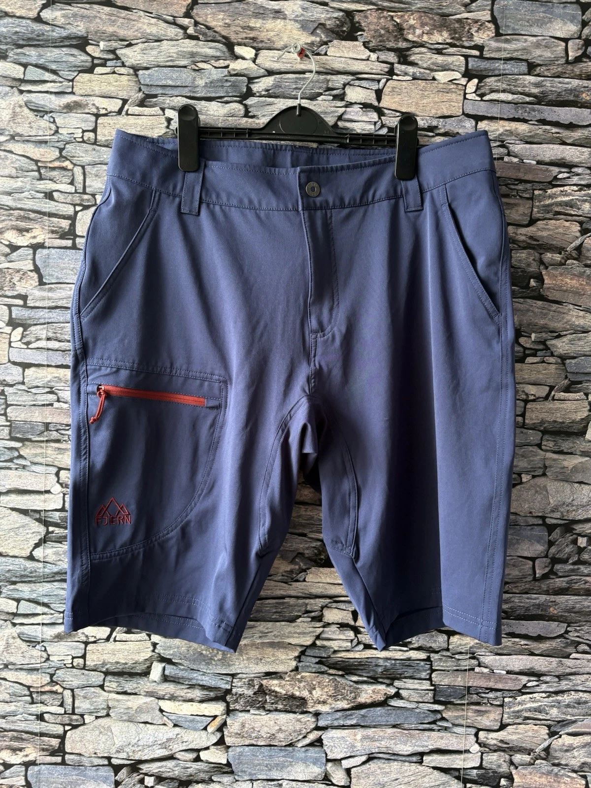 Fjern Klatring Men’s Hiking Walking Shorts Size 36 Navy Red Trim VGC