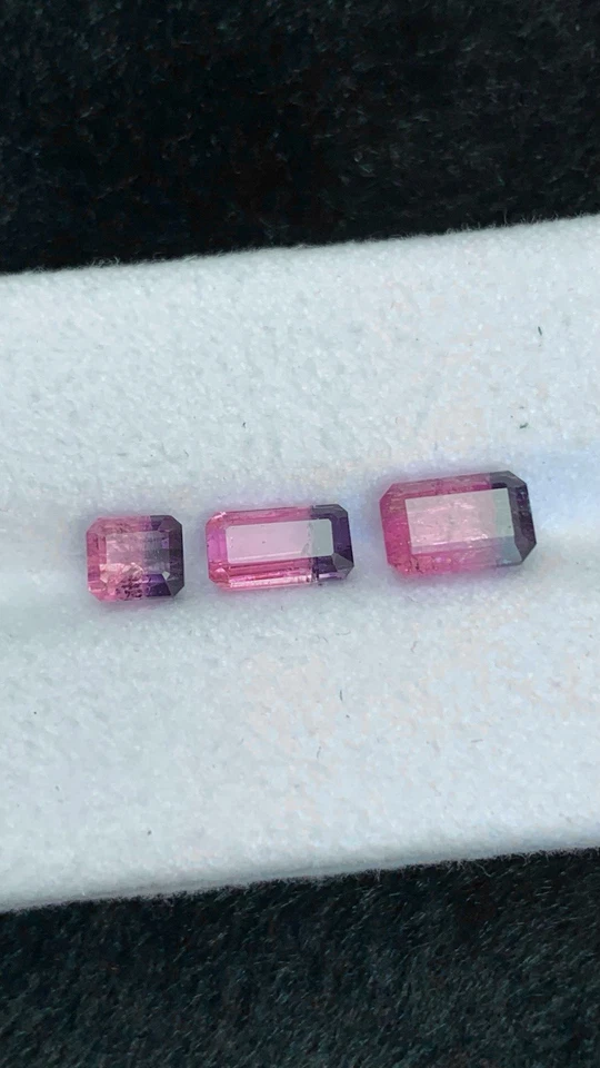 3.37 CRT Natural Faceted Tricolour Tourmaline - Image 4 of 4