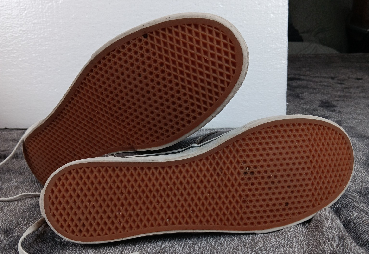 Vans Skate Shoes Old Skool Sneakers Gray Canvas Low Top Lace Women's 9.5 thumbnail 7