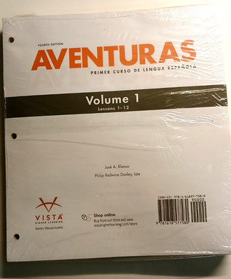 Aventuras: Primer Curso De Lengua Española - Fourth Edition Volume 1 Lesson 1-12