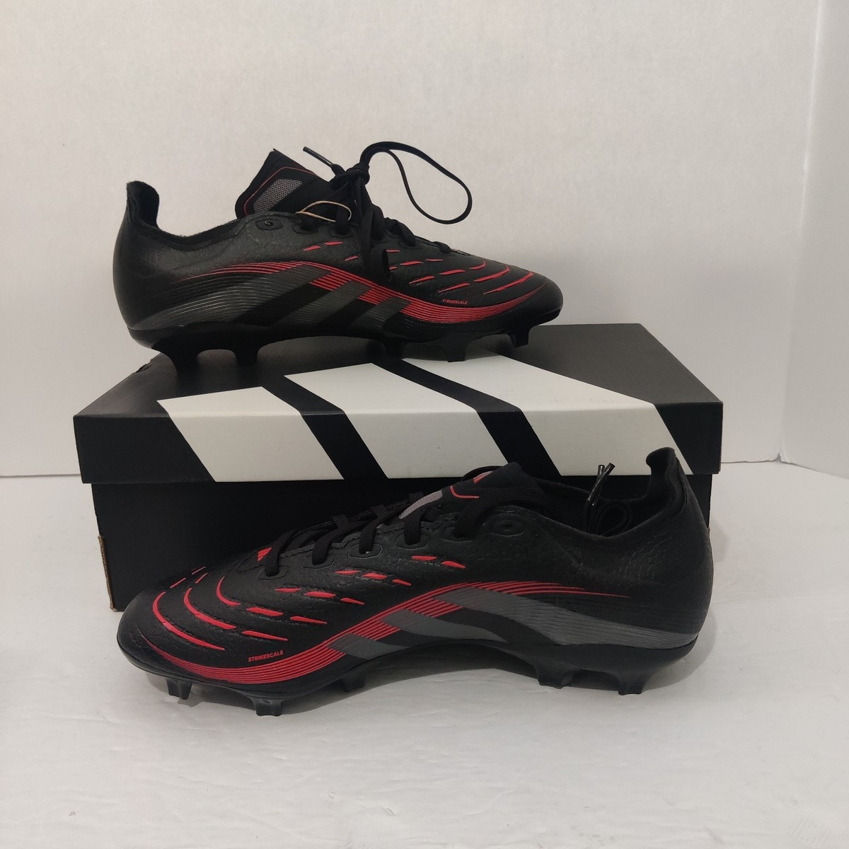 Adidas Predator League Soccer Cleats Black Red FG MG ID1328 Men’s Size 9 Adidas Predator League Black Red FG/MG Soccer | Mercari main image 3