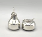 Lenox Pewter Salt and Pepper Shakers Apple Pear