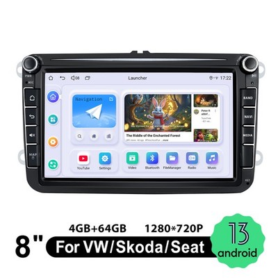HD JOYING 8 Zoll Android 13 Autoradio GPS NAVI für VW Golf Passat B6 3C Touran 