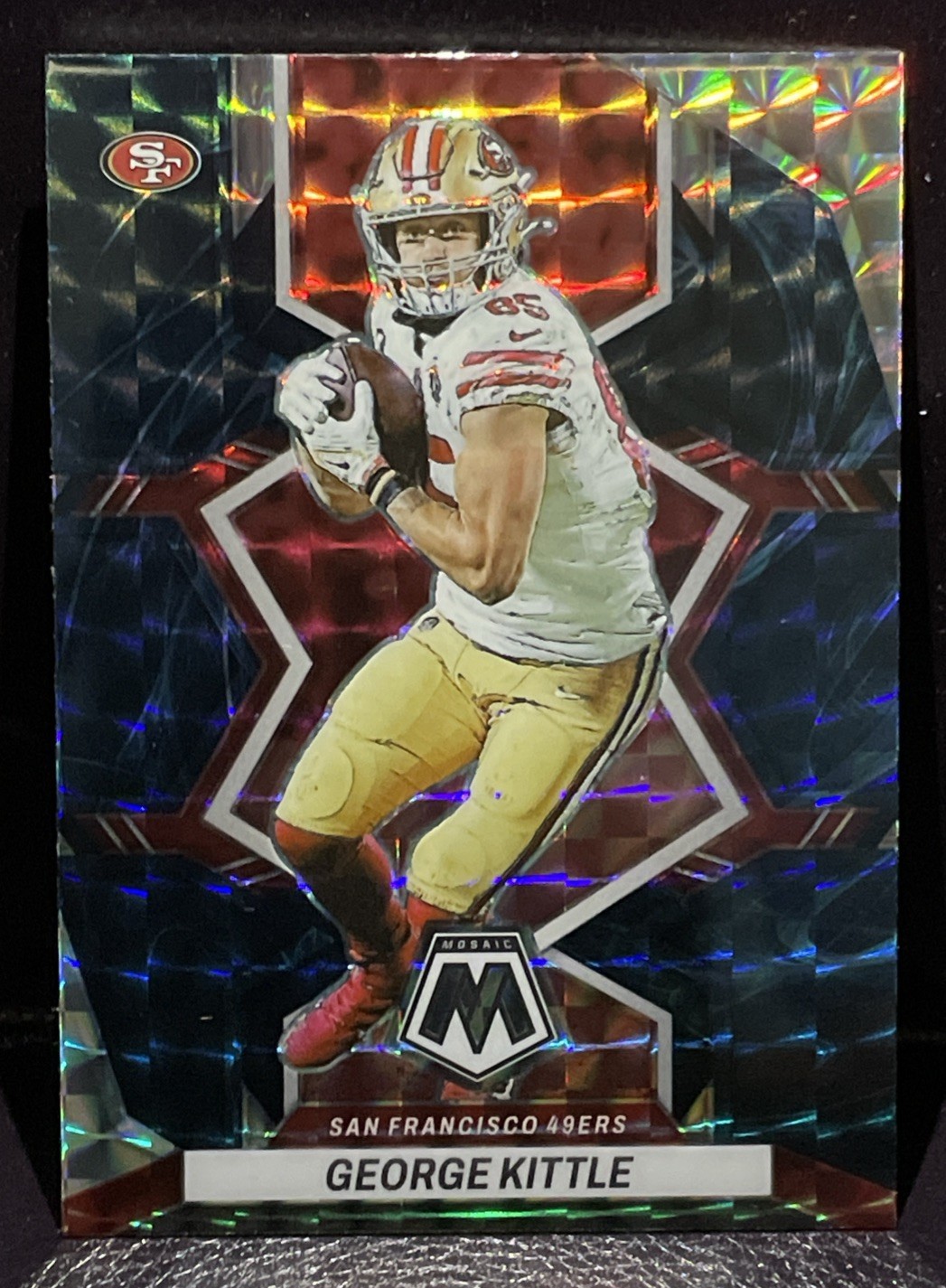 2022 Panini Mosaic - George Kittle #179 Genesis Mosaic Prizm
