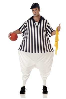 Funny Sport Referee Adult Costume Cosplay 