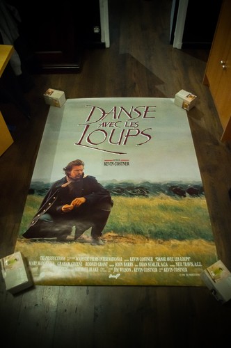 DANCE WITH WOLVES French Grande Rolled Vintage Movie Poster Original 1990