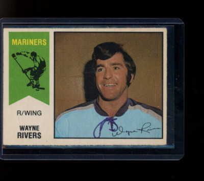 1974-75 OPC WHA Hockey Wayne Rivers #13