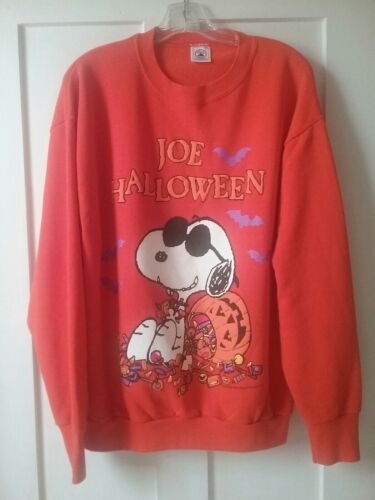 vtg  SNOOPY JOE HALLOWEEN Sweatshirt L cool Peanut