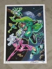 2014 NYCC GREEN LANTERN ART PRINT BY BILLY TAN  ALEX SINCLAIR  13x19  #'dAP02/05