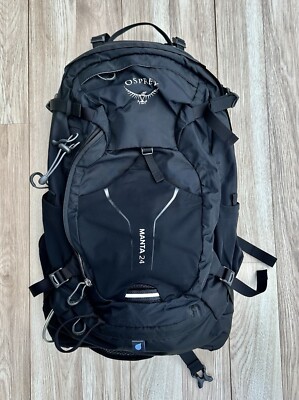 Osprey Manta 24 Hiking Hydration Backpack Camping Travel Black