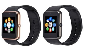 black and gold smartwatch