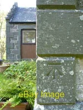 Photo 6x4 Bench mark at Old School House, Ardbeg, Islay  c2014