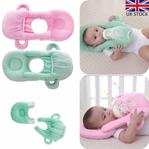 Self Feeding Baby Pillow Hands Free Bottle Holder Support Cotton