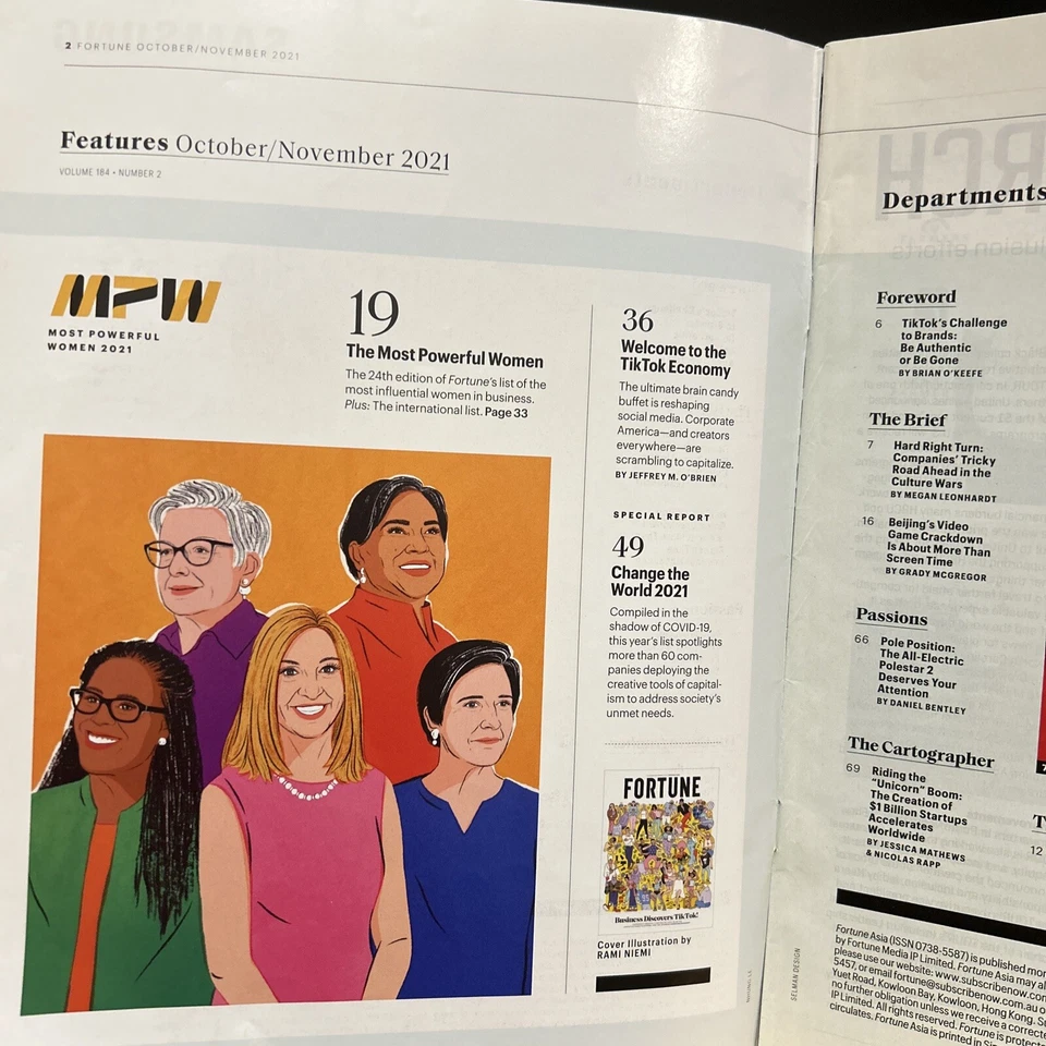 Fortune Magazine Oct/Nov 2021 - Image 2 of 4