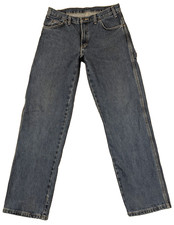 Dickies Mens Carpenter Jeans Relaxed Straight Blue 32x32 Rugged Denim Workwear