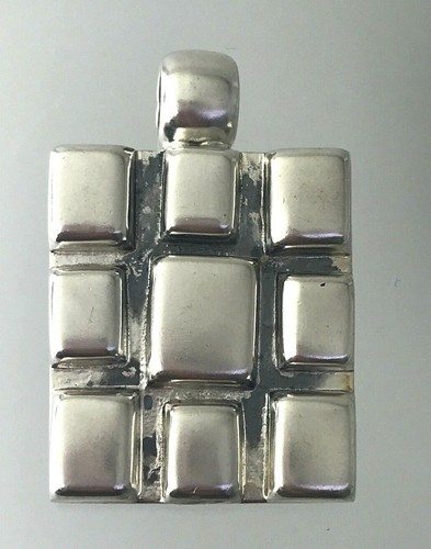 Cubic Detailed Dog Tag Pendant in Sterling Silver For Men's - Picture 7 of 12