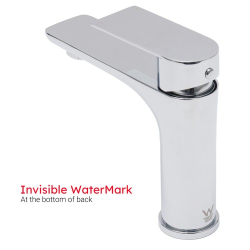 WELS Round Bathroom Basin Mixer Tap Vanity Sink Faucet Round Spout Chrome Black - Picture 10 of 24