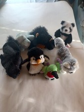 Ganz Webkinz  Lil Kinz Stuffed Animals Lot Of 7.