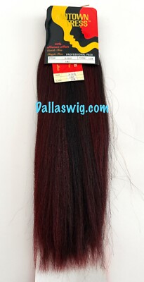 CLOSEOUT Motown Tress 100% Human Natural Yaki 16'' H-5916 Weaving Hair