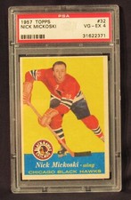 1957-58 Topps Nick Mickoski #32  VG-EX PSA 4