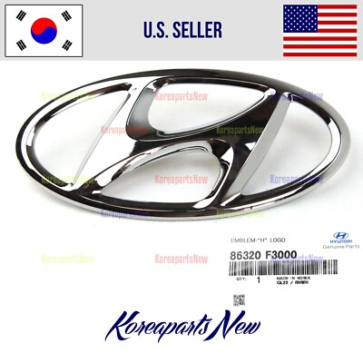 #ad FRONT Grille Emblem *H* Logo 86320F3000 ⭐OEM⭐ Hyundai Elantra Sedan 2017 2018 $28.99