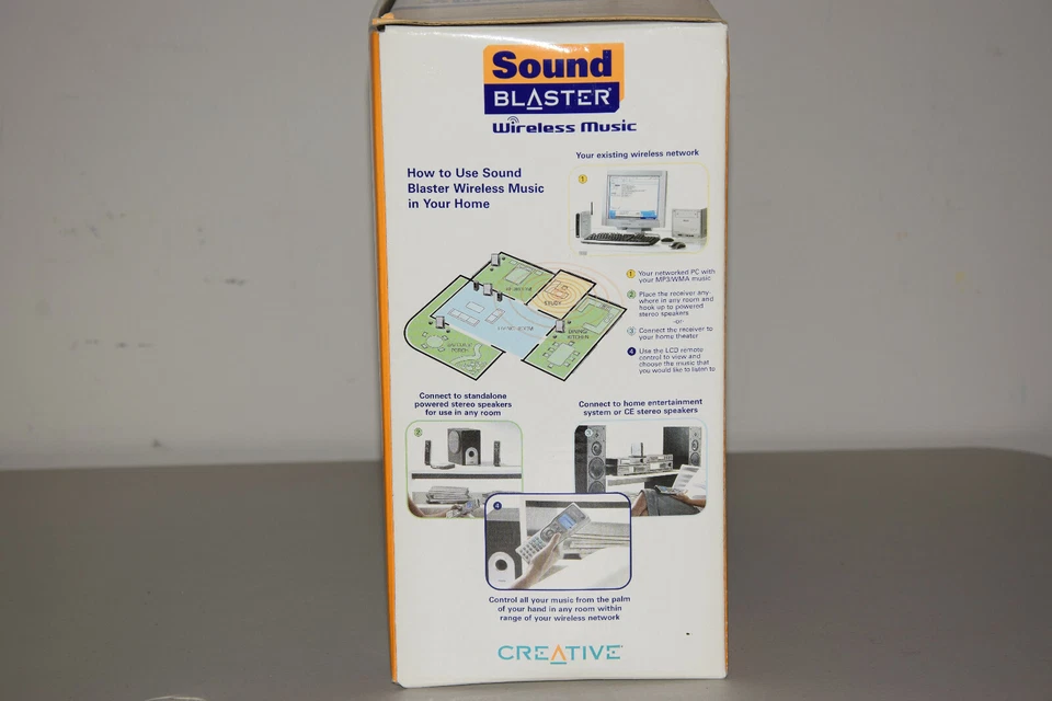 Creative Sound Blaster Wireless Music Player w RF Remote PD0390 Collectible Neww - Image 4 of 4