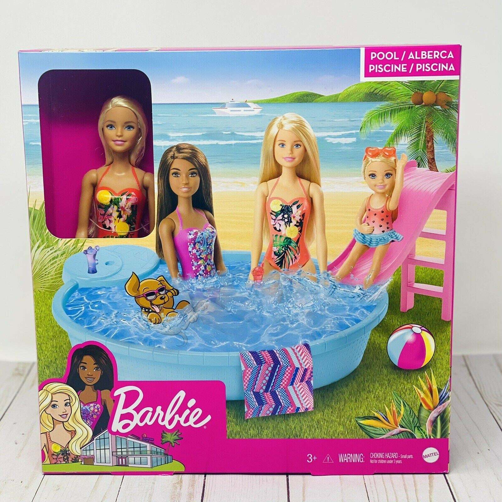 barbie pool stuff
