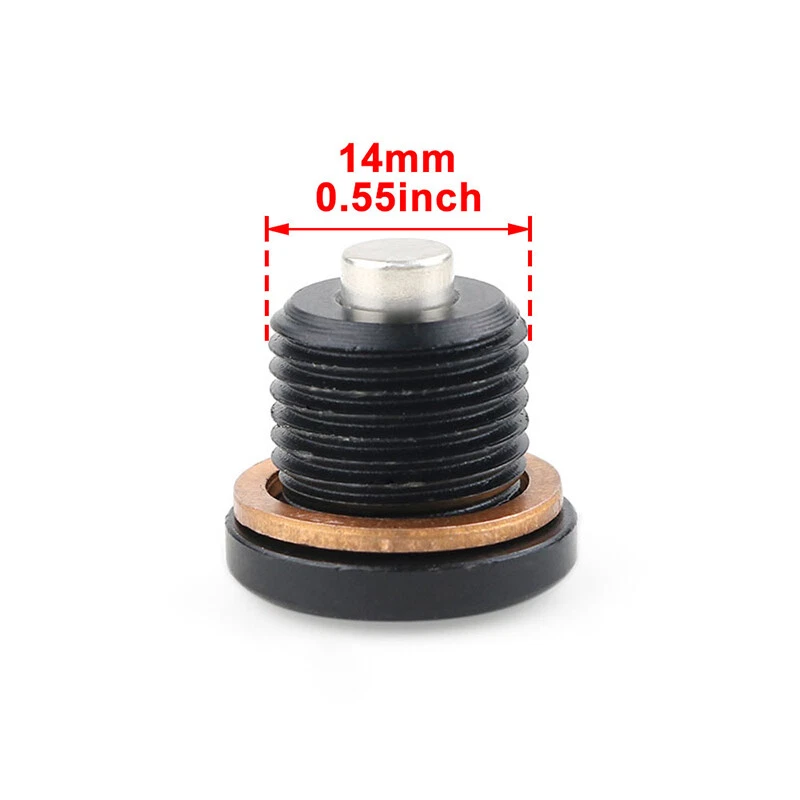 Ajuste para Suzuki DR400S 1980-1981 DR500S 1983 Motor Magnético Drenaje Aceite Tapón Tornillo Foto 3 de 4